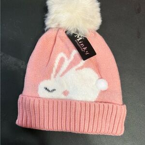 Girl's Hat for Ages 0 to 2 Years Color Pink New with Tags